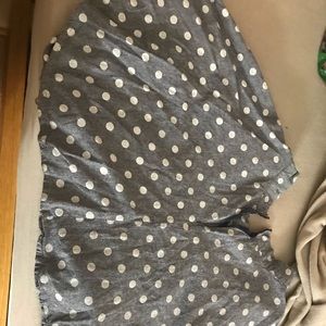 Derek heart blue poka dot skirt